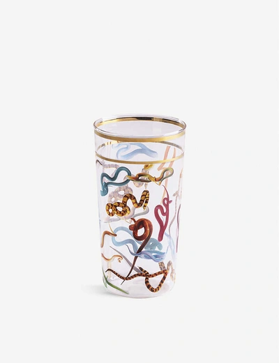 Seletti Toiletpaper Printed Glass Tumbler 13cm