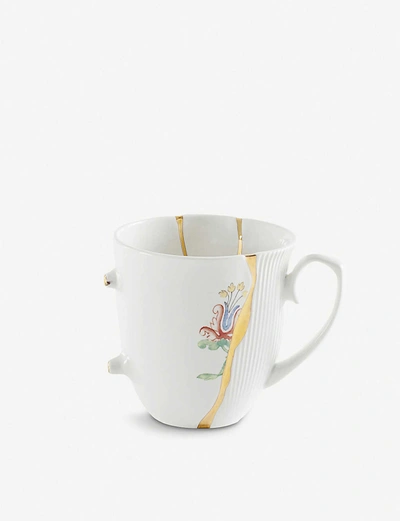 Seletti Kintsugi N2 Porcelain Mug In Whi