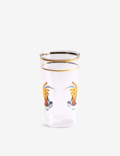 Seletti Wears Toiletpaper Hands With Snakes Glass 13cm