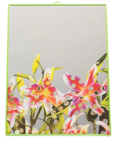 Seletti Toiletpaper Floral-print Glass Mirror 40cm