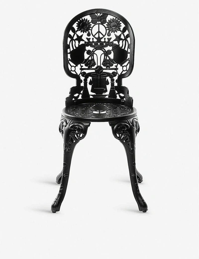 Seletti Armchair Industry Aluminium Garden Chair 40cm X 40cm In Black