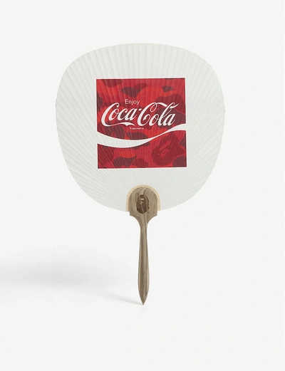 A Bathing Ape Coca Cola Paper Fan In White