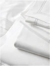 The White Company White Symons Double-row Cord Egyptian Cotton Flat Sheet Emperor Size 320x290cm Emperor
