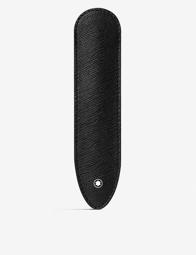 Montblanc Meisterstück Leather Pen Sleeve In Black