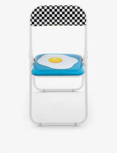 Seletti Blow Metal And Pvc Folding Chair 46cm