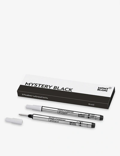 Montblanc Mystery Black Broad Fineliner Legrand Pen Refills Set Of Two