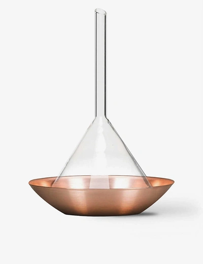 Haeckels Glass And Brass Incense Burner
