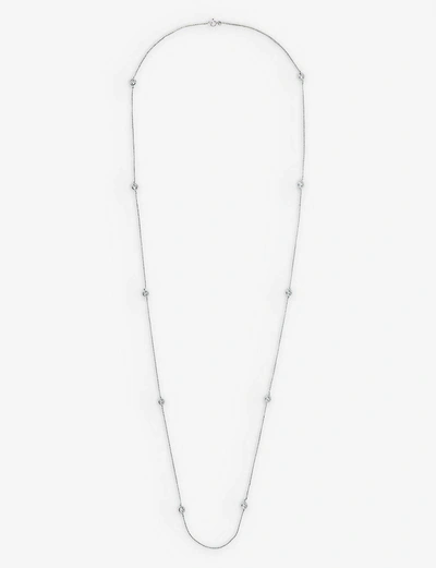 The White Company Silver-plated Cubic Zirconia Necklace