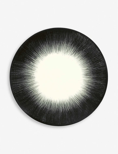Ann Demeulemeester Black And White X Serax Dé Variation No.4 Porcelain Plate 14cm