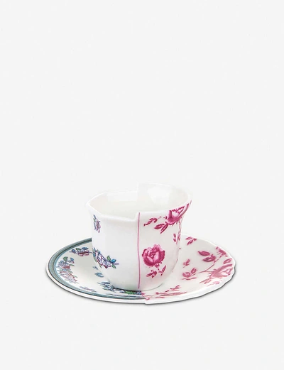 Seletti Leonia Hybrid Porcelain Coffee Cup And Saucer