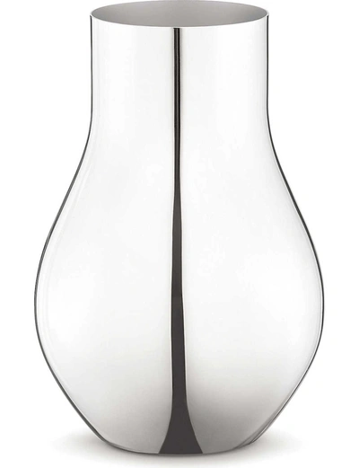 Georg Jensen Cafu Stainless Steel Vase Small In Silver