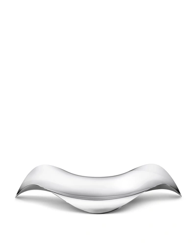 Georg Jensen Cobra Oval Tray In Silver-tone