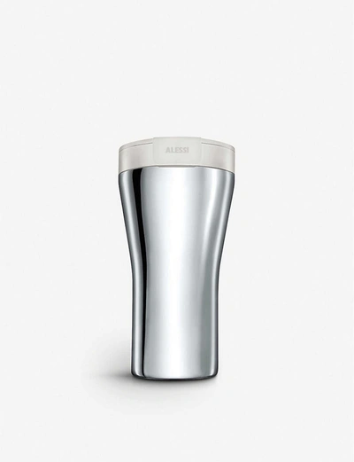 Alessi Caffa Stainless Steel Reusable Coffee Cup 400ml In Nocolor