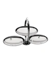 Alessi Anna Gong Folding Stainless Steel Cake Stand In Silver