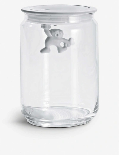 Alessi Gianni 90cl Glass Container In White