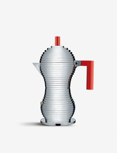 Alessi Pulcina Aluminium Casting Espresso Coffee Maker 26cm In Nocolor