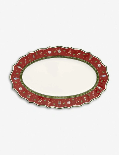 Villeroy & Boch Red Toy's Delight Serving Dish 38 X 23.5cm