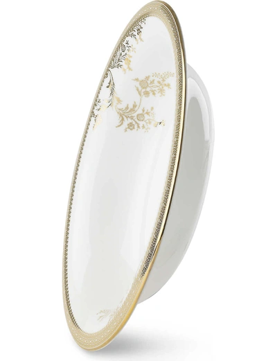 Vera Wang Wedgwood Lace Gold Open Vegetable Dish