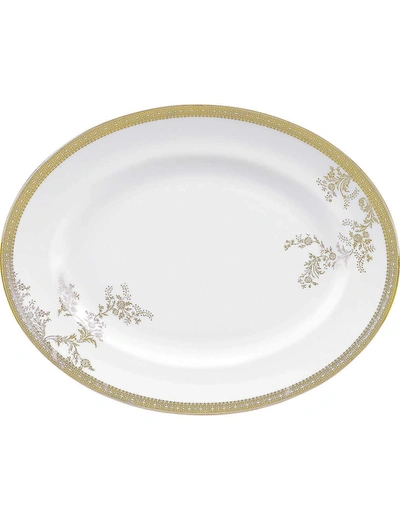 Vera Wang Wedgwood Lace Gold Small Oval Dish 35cm X 27cm