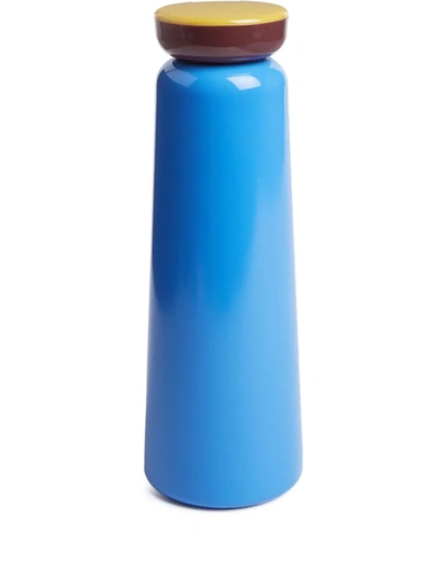 Hay Sowden Small Stainless Steel And Plastic Bottle 350ml In Blue