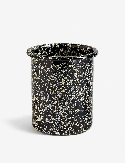 Hay Enamel Sprinkle Utensil Holder In Black