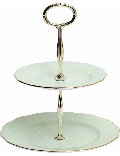 Royal Albert Polka Rose 2-tier Cake Stand