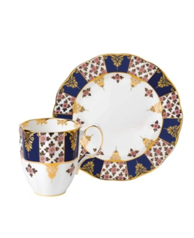Royal Albert 100 Years 1900 2-piece Set, Mug & Plate -regency Blue