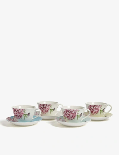Royal Albert Miranda Kerr Porcelain Teacups And Saucers Set Of Eight