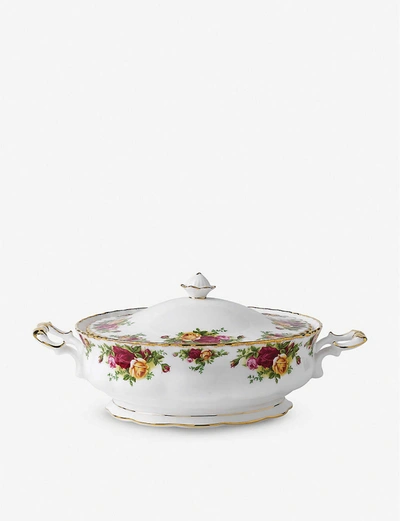 Royal Albert Old Country Roses Oval Covered Vegetable Dish 23cm