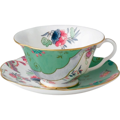 Wedgwood Butterfly Bloom Teacup And Saucer In Multi