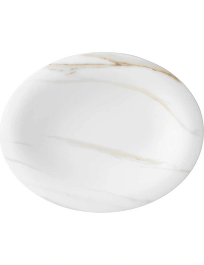 Vera Wang Wedgwood Venato Imperial Collection Oval Vegetable Bowl In Multi