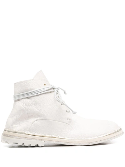 Marsèll Lace-up Ankle Boots In White
