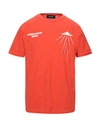 Dsquared2 T-shirts In Orange
