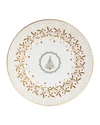 Bernardaud Noel Blanc Salad Plate In White