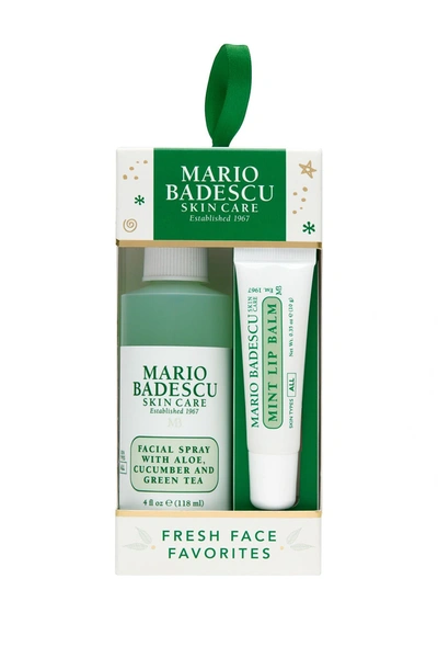 Mario Badescu Fresh Face Favorites 2-piece Facial Spray & Lip Balm Set