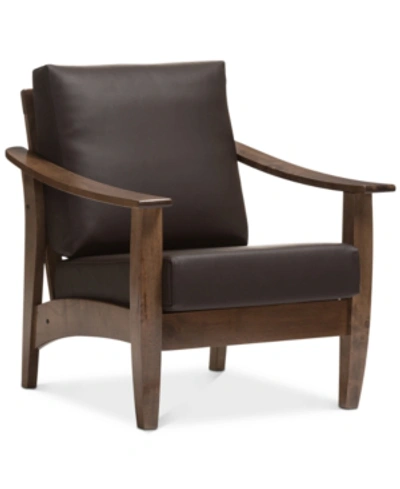 Furniture Pierce Lounge Chair In Dark Brown