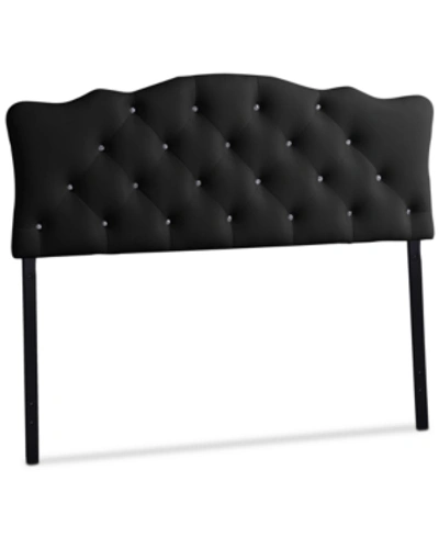 Furniture Lesedi Queen Scalloped Headboard In Black