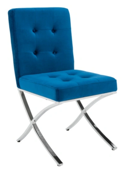 Safavieh Walsh Tufted Side Chair In Navy