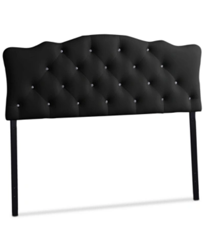Furniture Lesedi Full Scalloped Headboard In Black