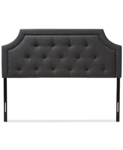 Furniture Carran Full Headboard In Dark Grey