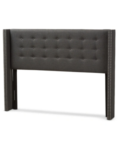 Furniture Haldys Queen Headboard In Dark Grey