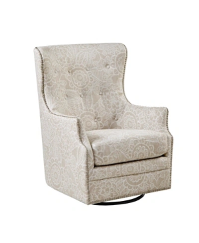 Furniture Ella Swivel Glider Chair In Cream