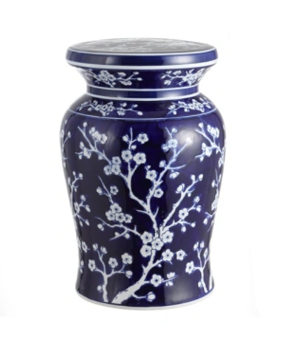 Furniture Cherry Garden Stool In Blue