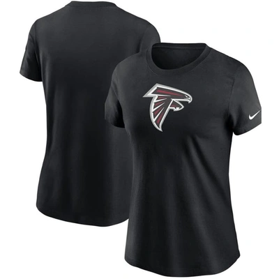 Nike Women's Atlanta Falcons Logo Cotton T-shirt In Black