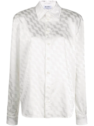 Attico All-over Pattern Shirt In White