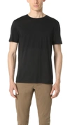 Theory Claey Plaito Crew Neck Tee In H Eclipse