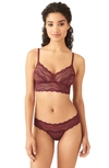 B.tempt'd By Wacoal Lace Kiss Bralette In Windsor Wine