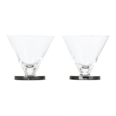 Tom Dixon Set Of 2 Puck Cocktail Glasses (260ml) In Neutrals