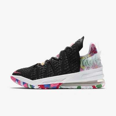 Nike Lebron 18 Basketball Shoe In Black/white/multi