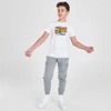 Nike Kids'  Boys' Sportswear Club Cargo Jogger Pants In Carbon Heather/white